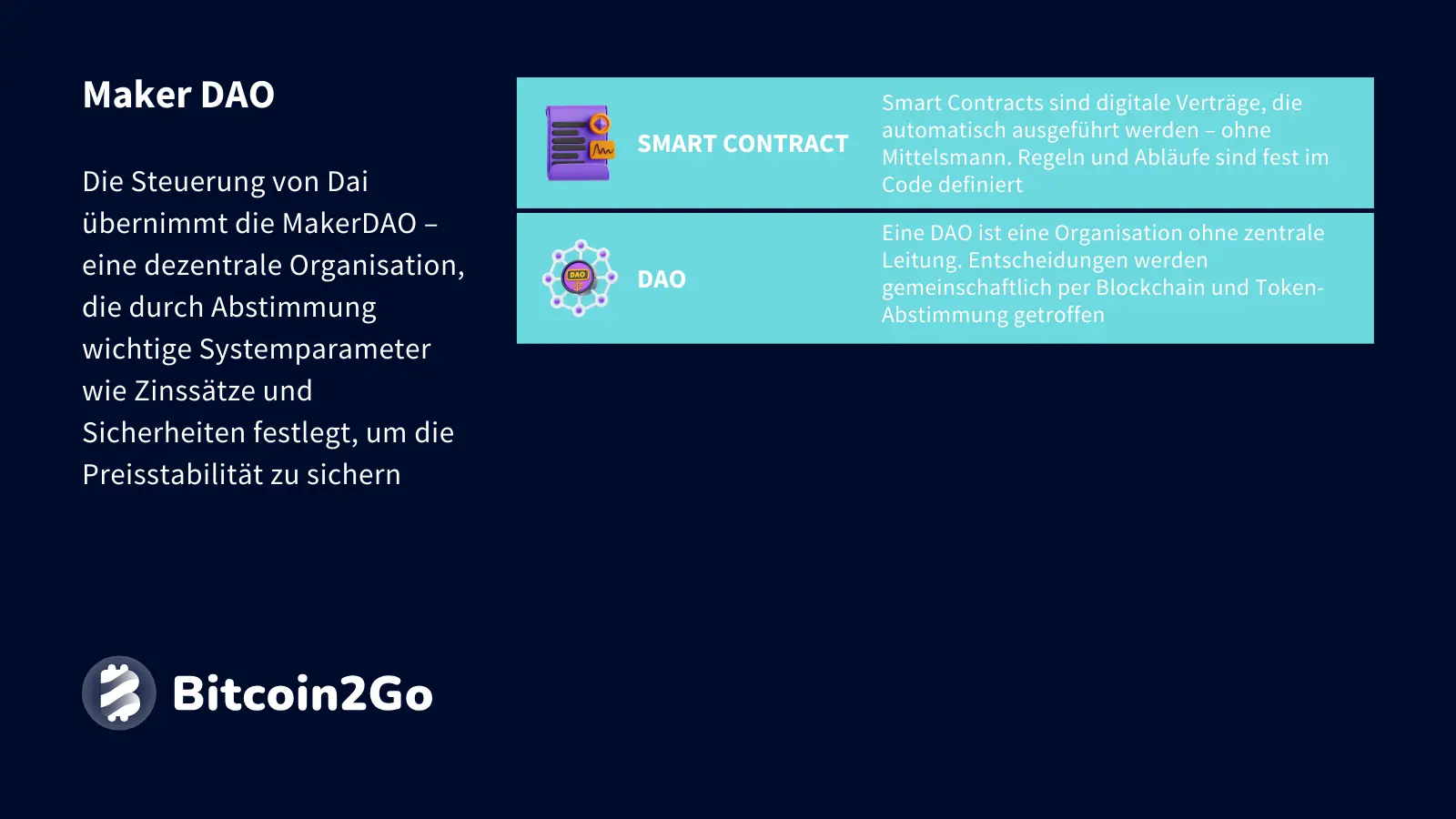Erklärung der Rolle von Maker DAO bei Dai