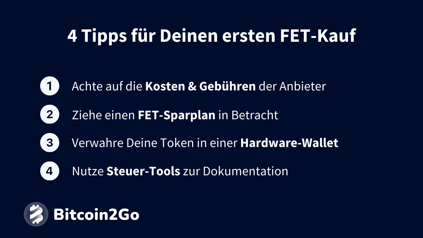 Tipps & Tricks beim FET-Investment