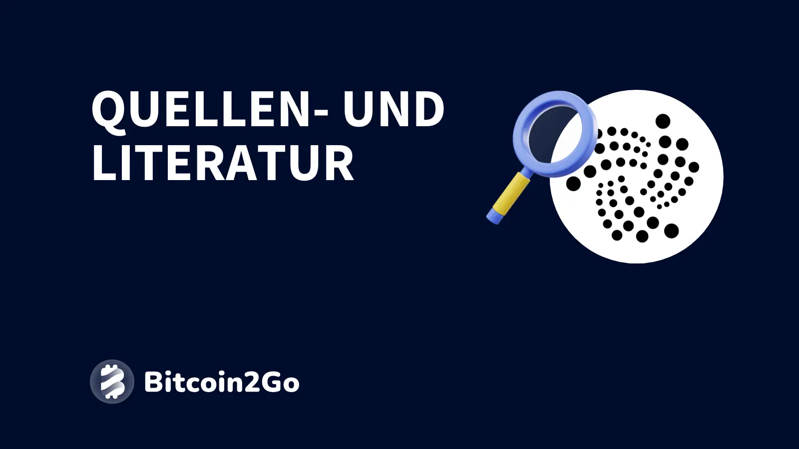 Literaturverzeichnis weiterer Quellen zu IOTA