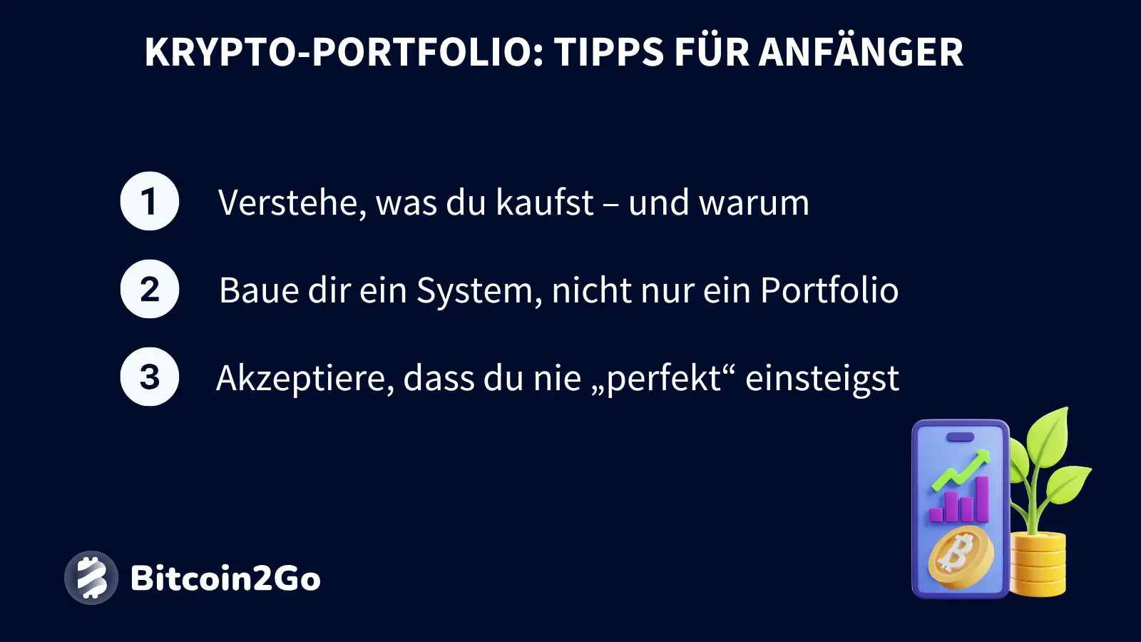Anfänger-Tipps zum Aufbau eines durchdachten Krypto-Portfolios