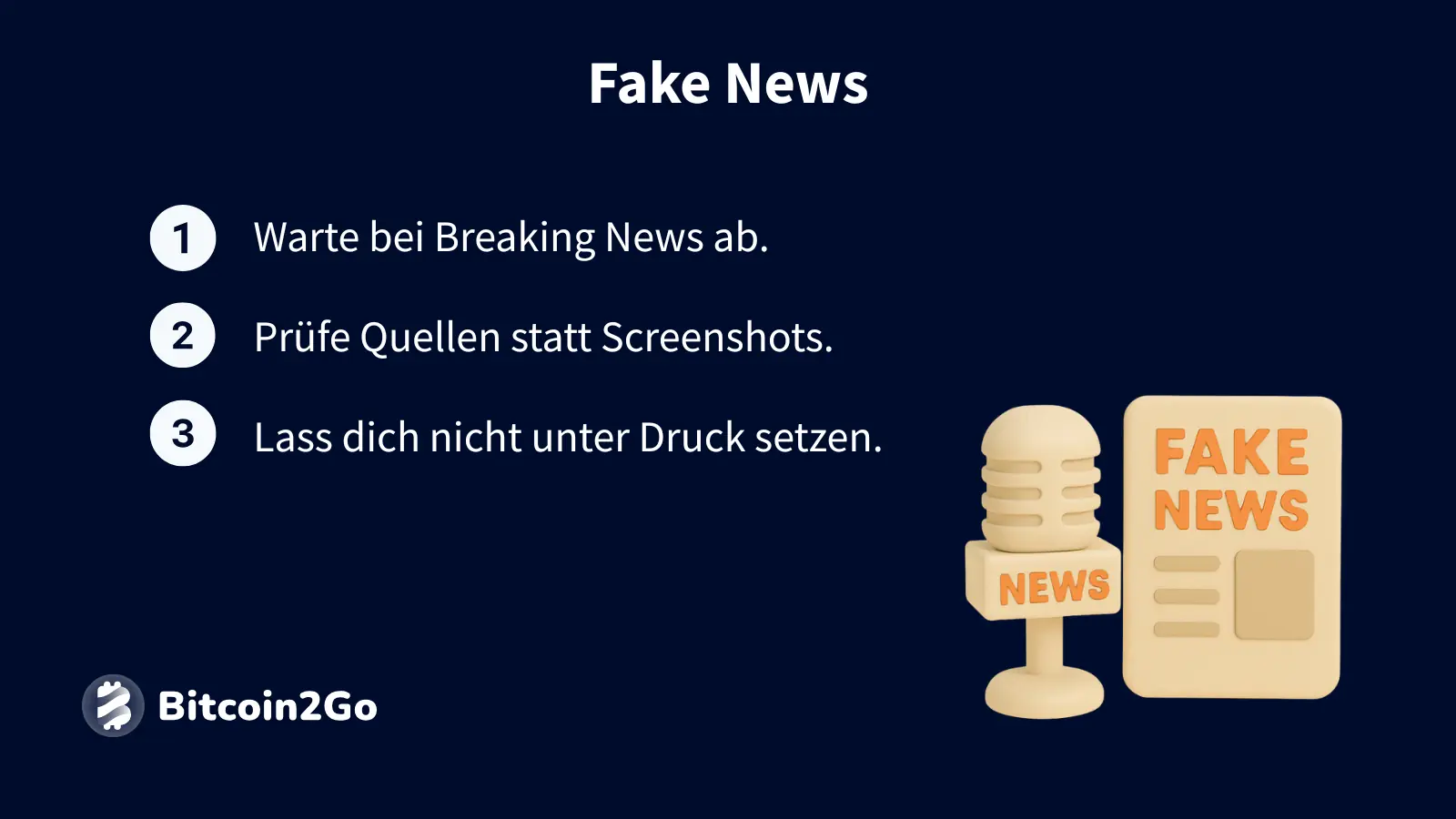 Hinweise zur Erkennung von Krypto-Fake-News