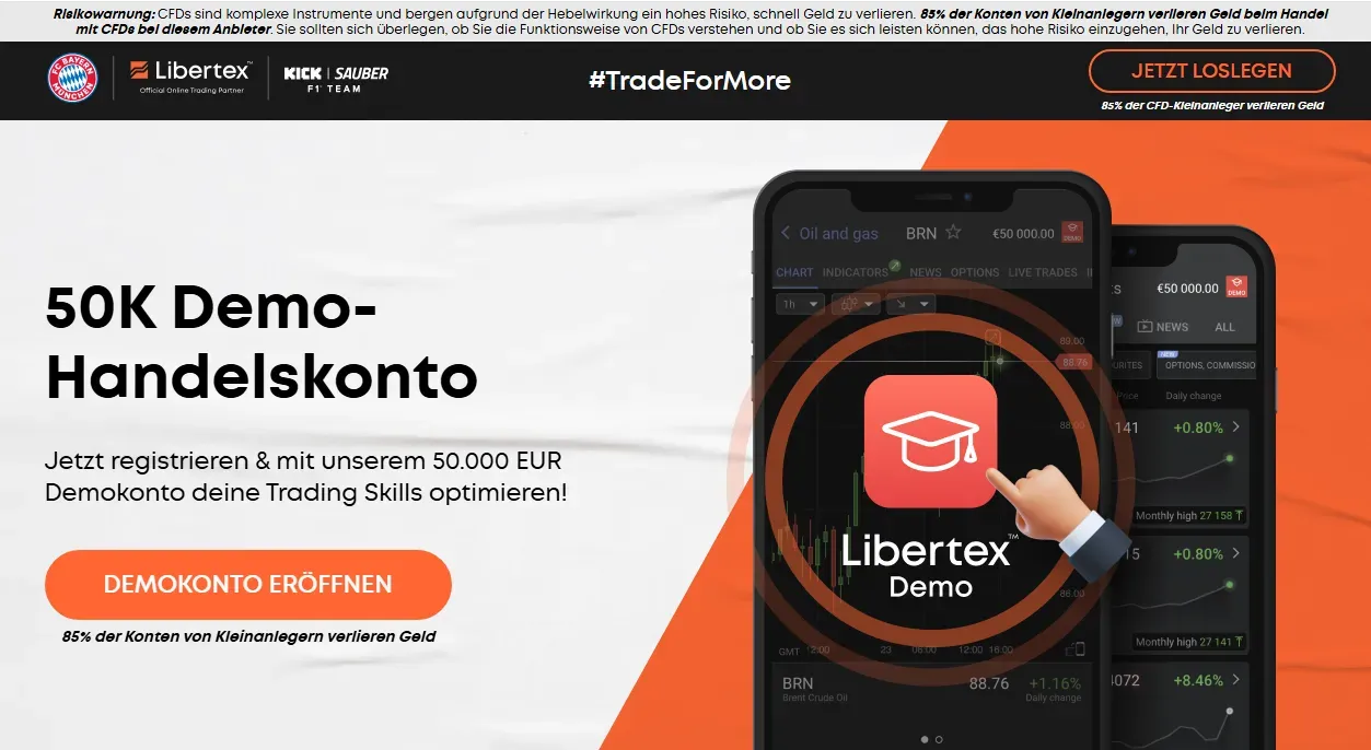 Libertex Krypto Trading - Das Demokonto im Test