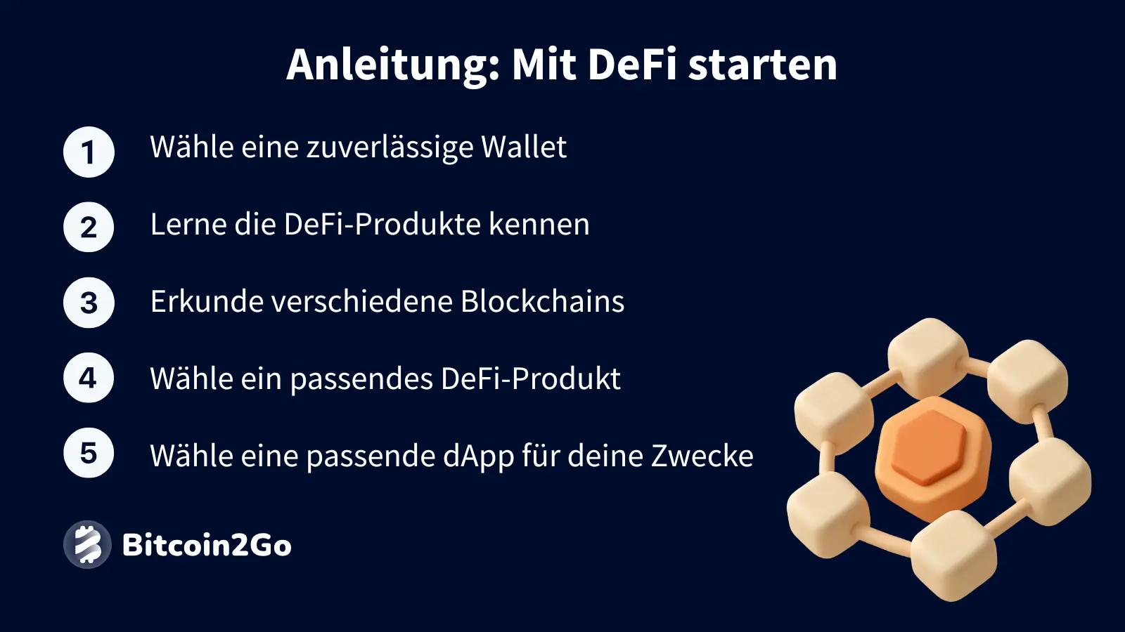 Schritt-für-Schritt-Guide zum Start mit DeFi.