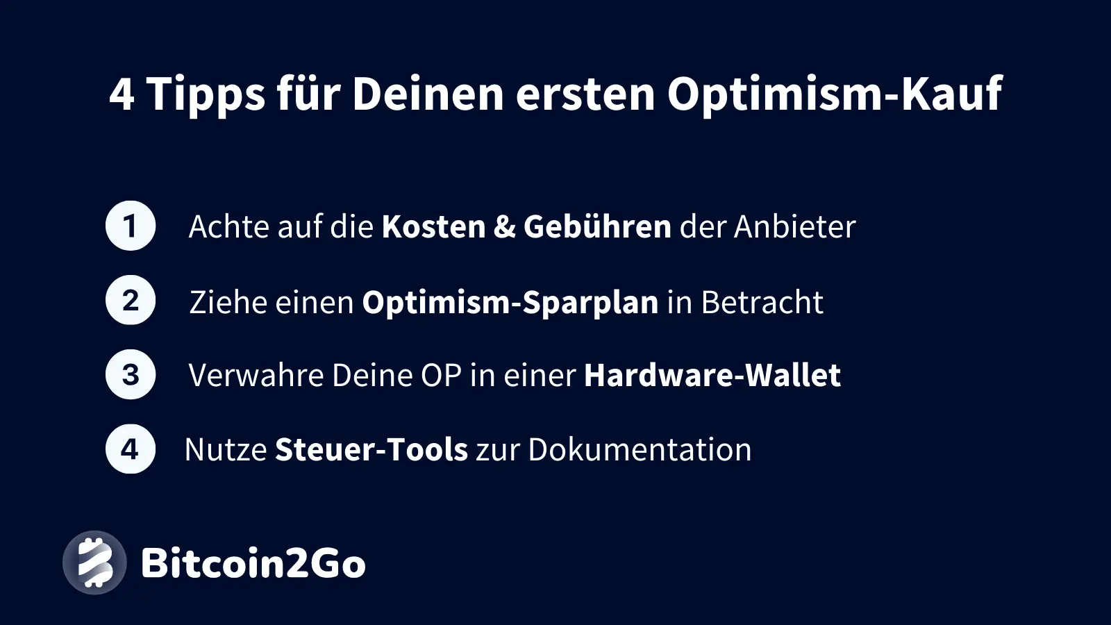 Tipps & Tricks beim Kauf der OP Kryptowährung