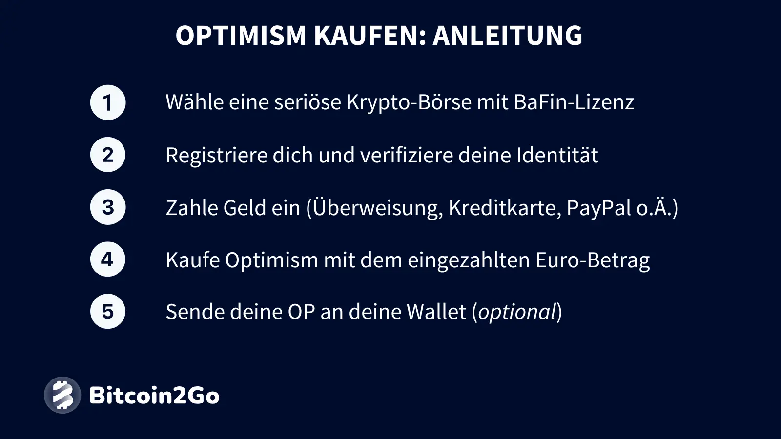 Wie kaufe ich Optimism? - Anleitung