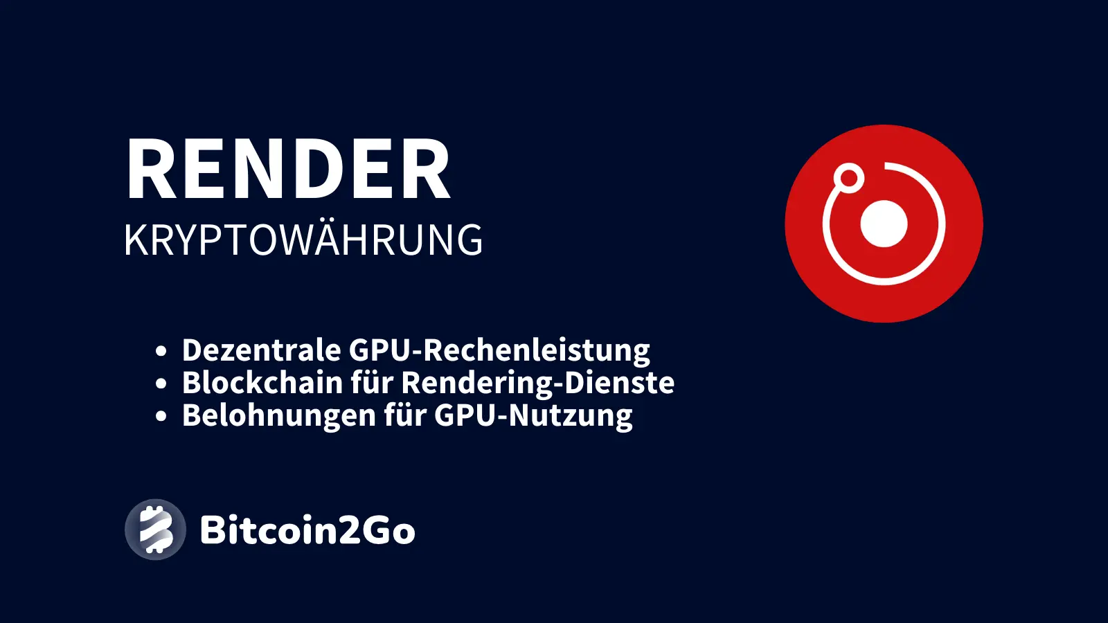 Render stellt dezentralisierte GPU-Rechenleistung für Rendering-Aufgaben bereit.