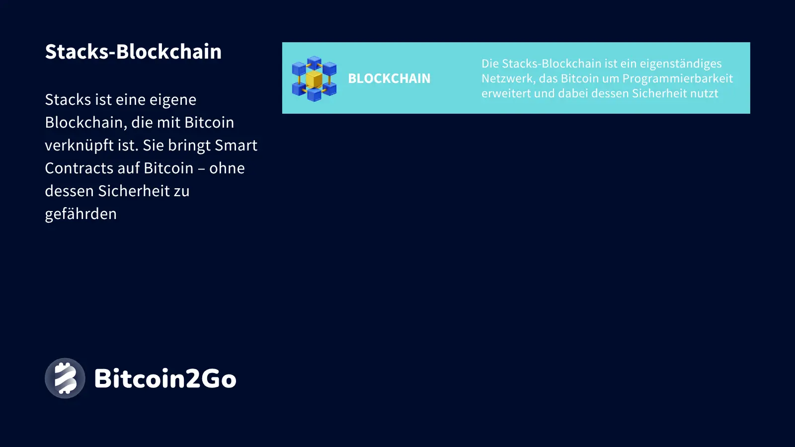 Erklärung Stacks (STX) Blockchain