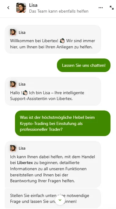 Support von Libertex im Test