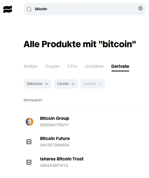 Krypto Derivate bei Trade Republic im Test