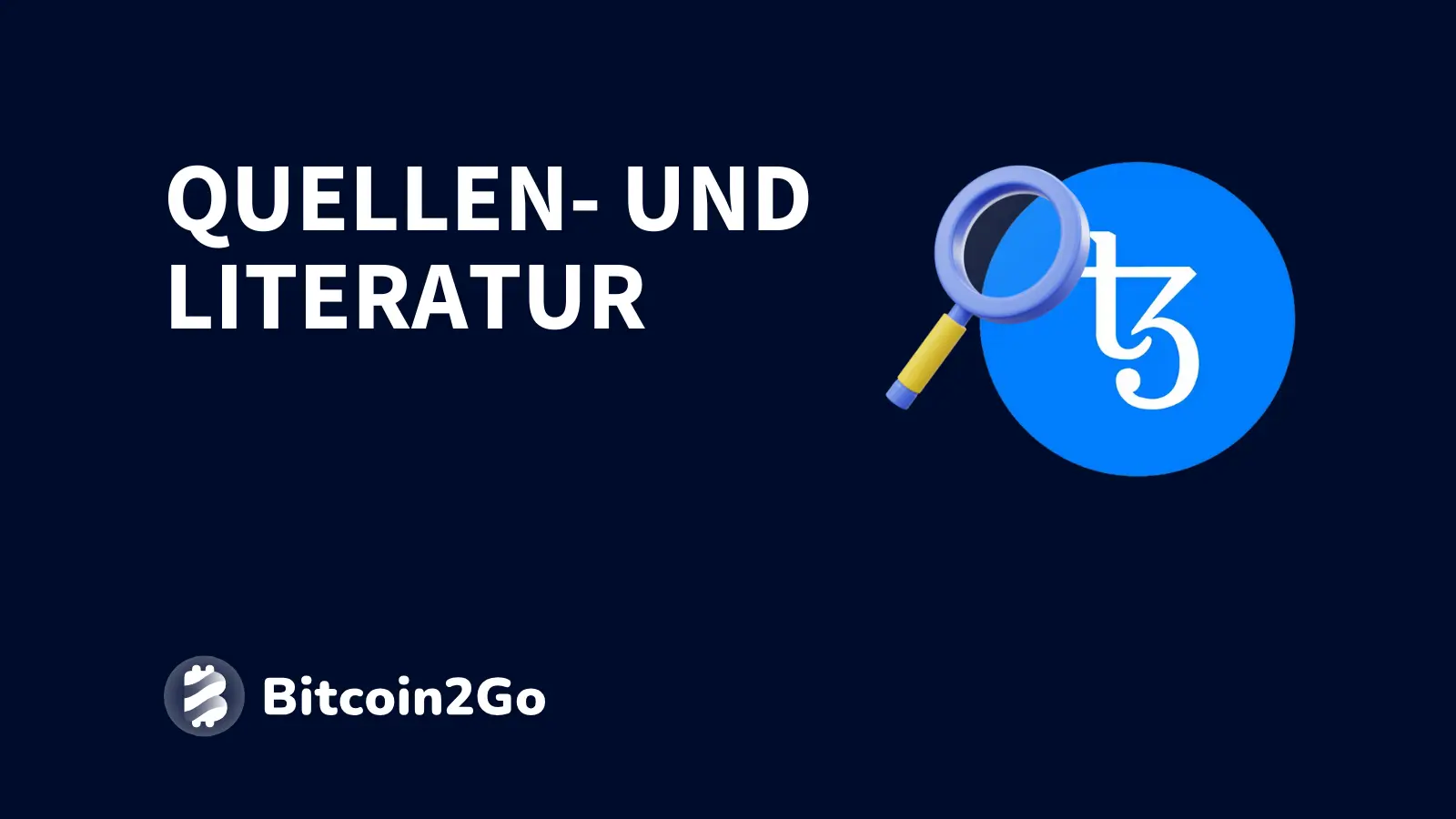 Literaturverzeichnis weiterer Quellen zu Tezos (XTZ)