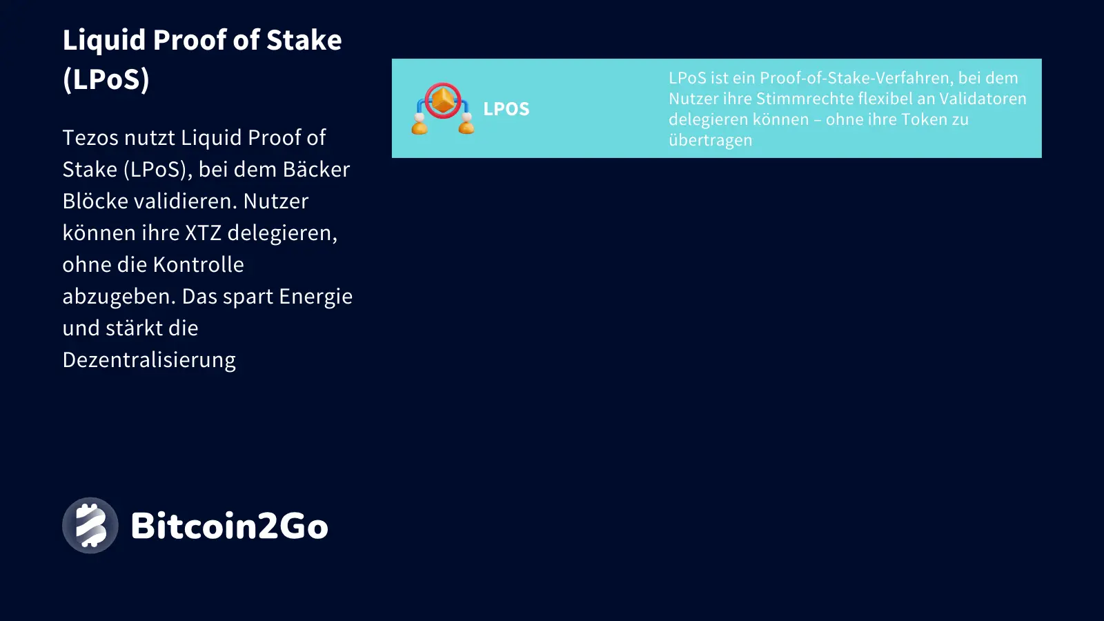 Erklärung Liquid Proof of Stake bei Tezos