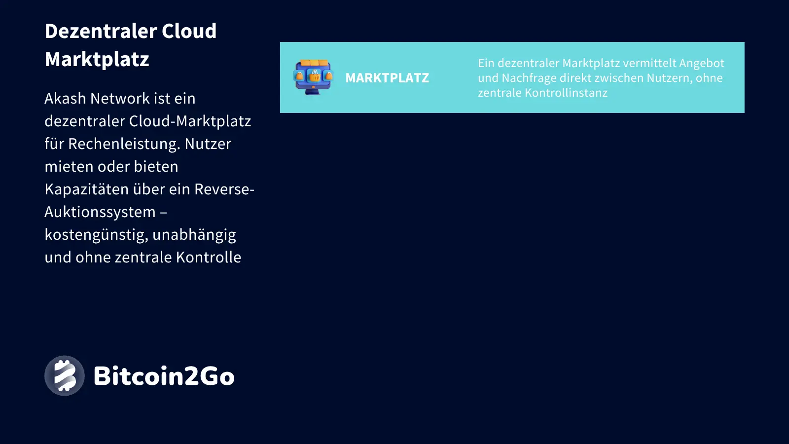 Erklärung dezentraler Cloud Marktplatz bei Akash Network (AKT)
