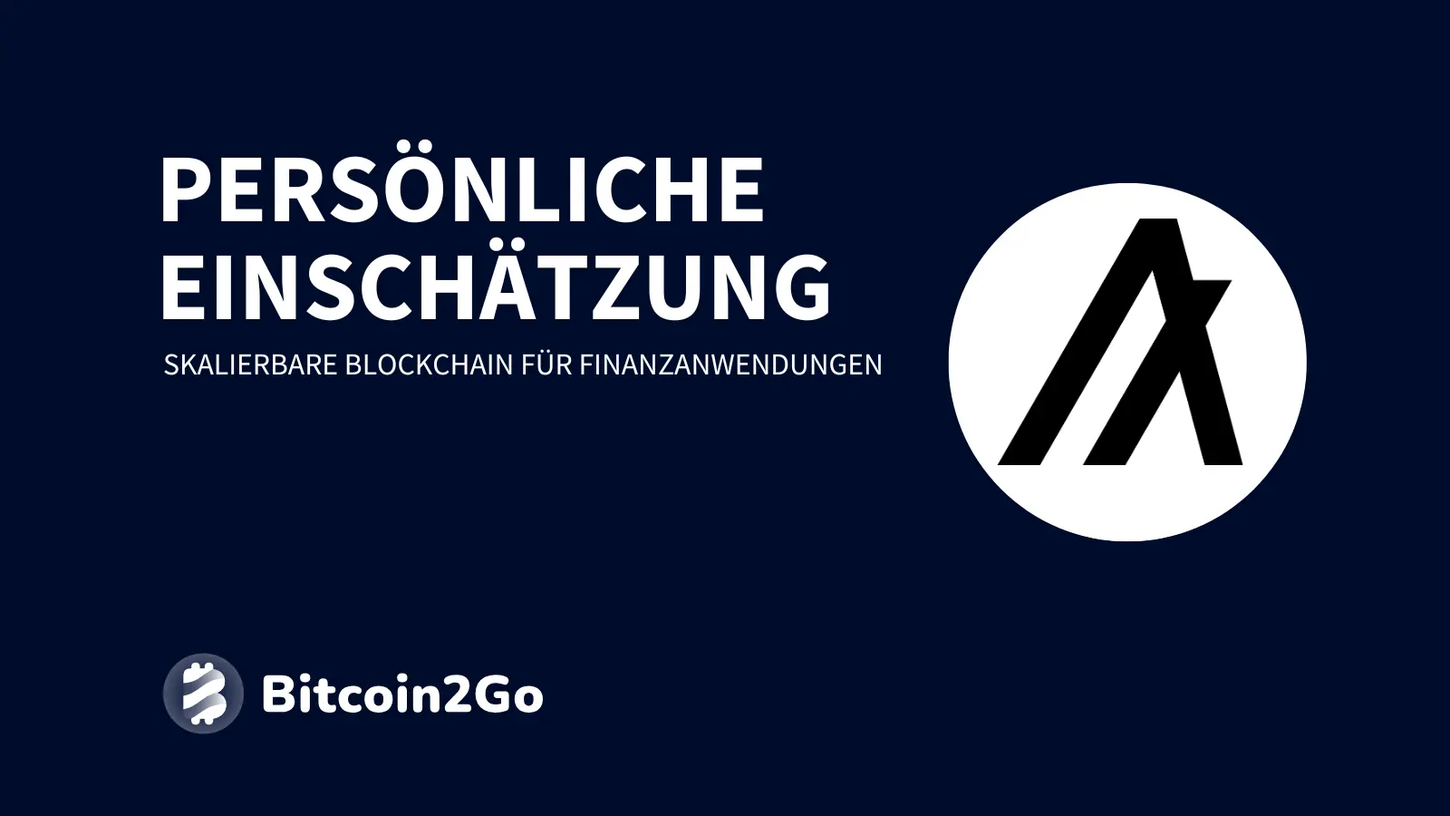 Persönliche Einschätzung zu Algorand (ALGO)