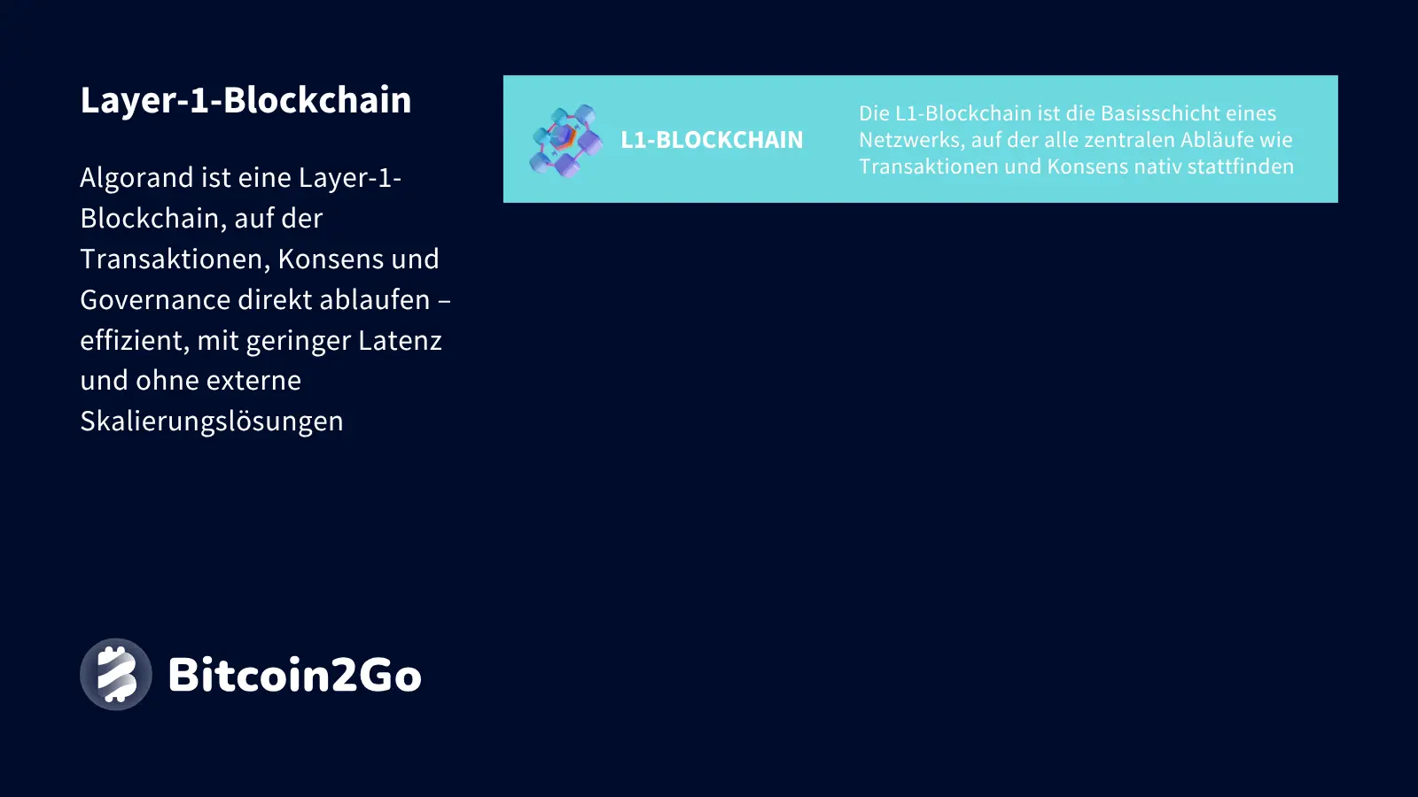 Layer-1-Blockchain bei Algorand