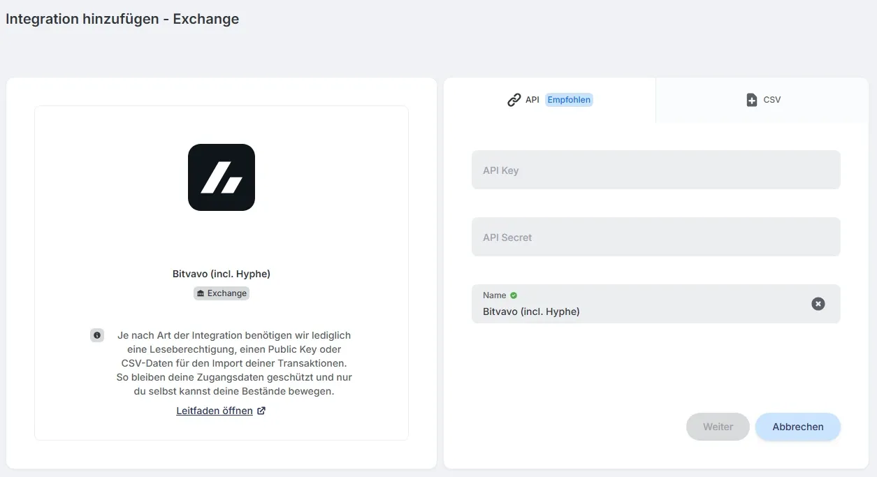 CoinTracking Alternativen mit API