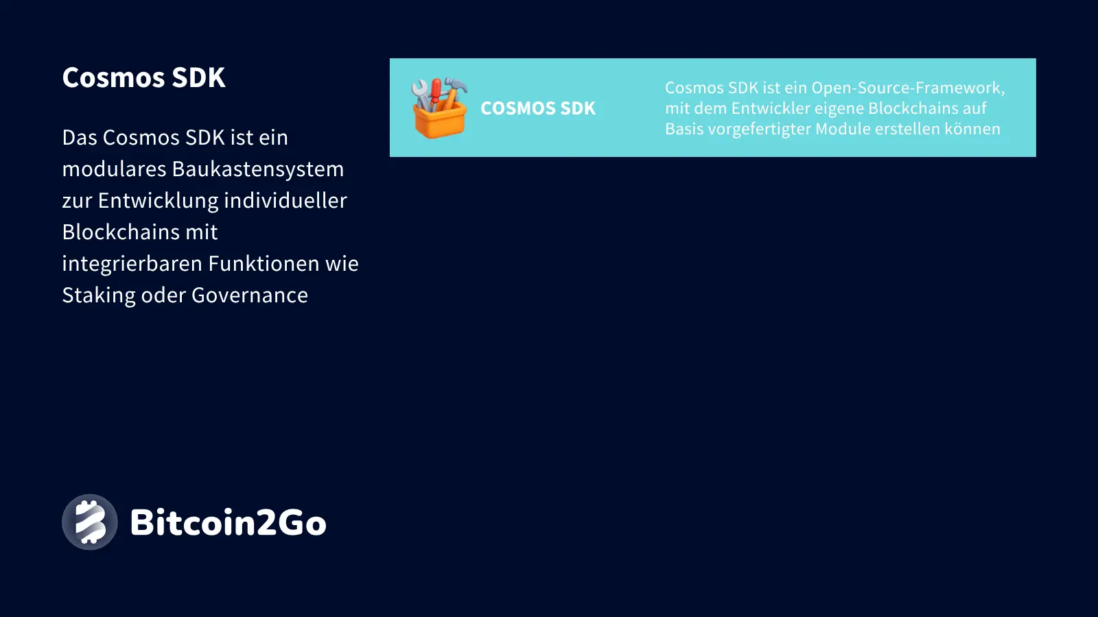 Erklärung Cosmos SDK bei Cosmos (ATOM)