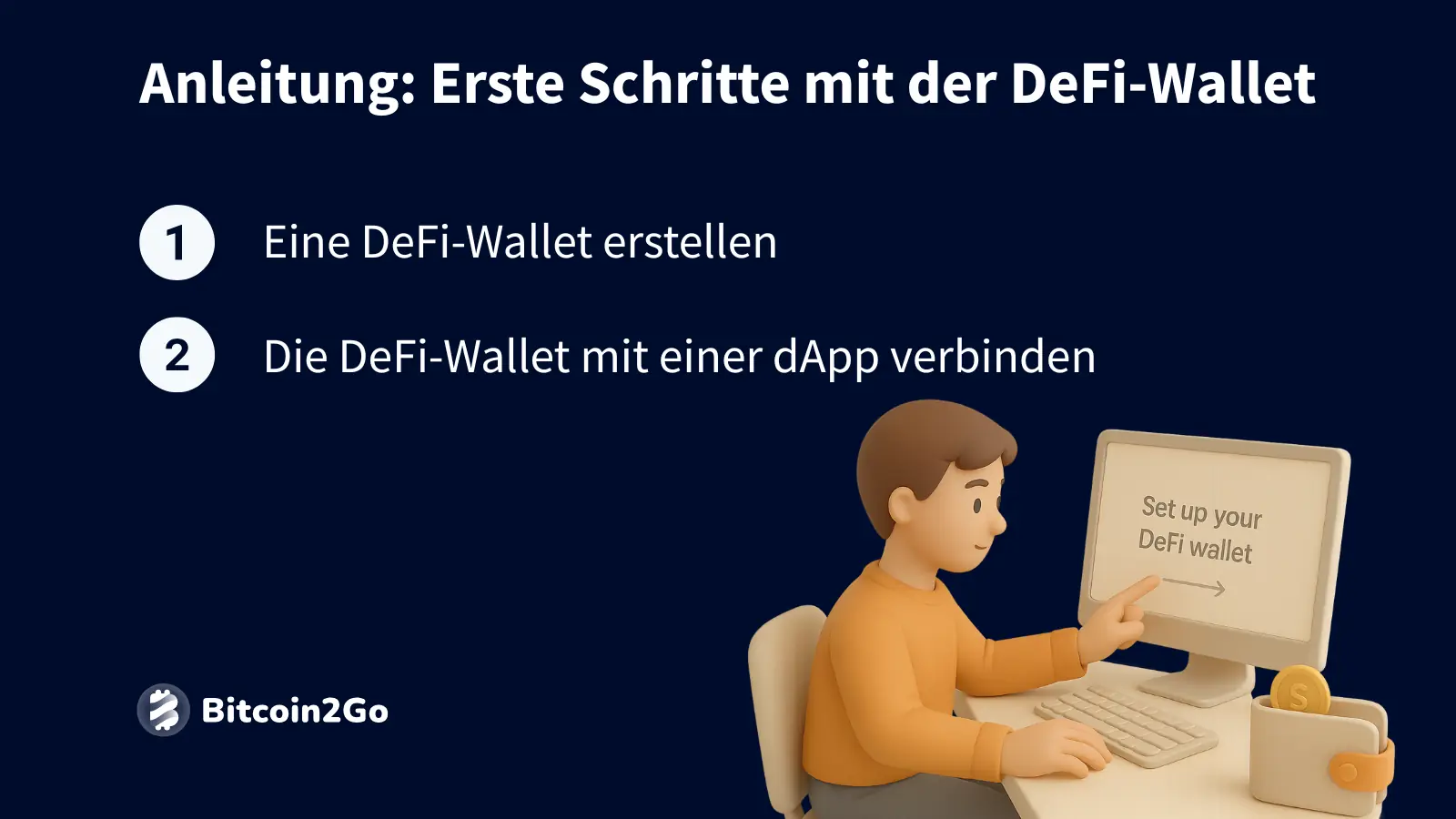 Anleitung zur Einrichtung und Verbindung einer DeFi-Wallet.