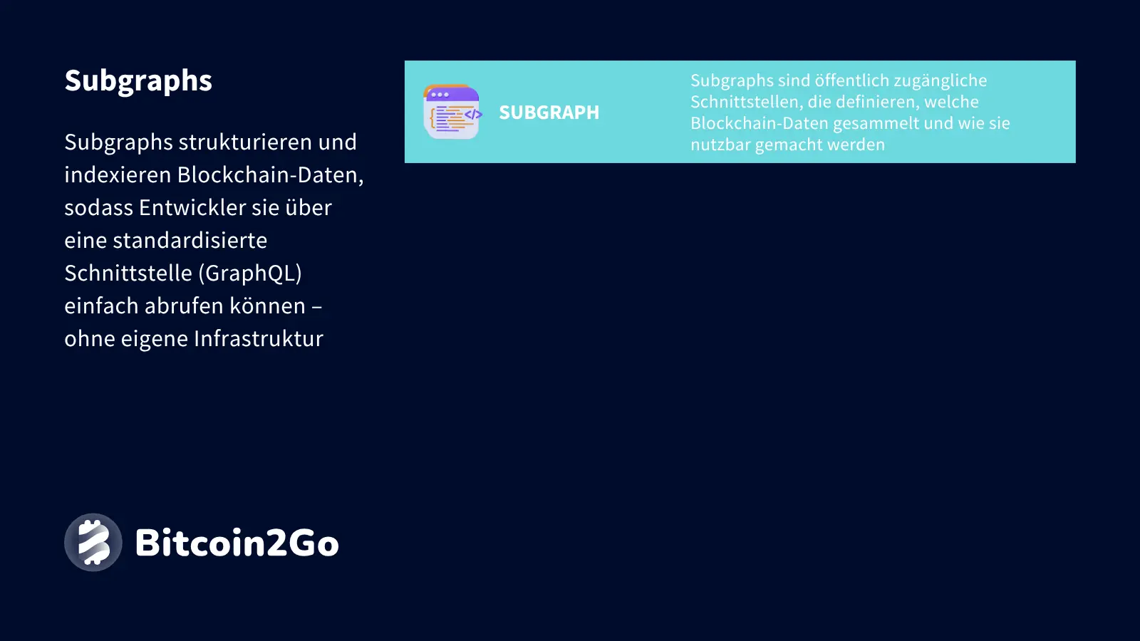 Erklärung von Subgraphs bei The Graph (GRT)
