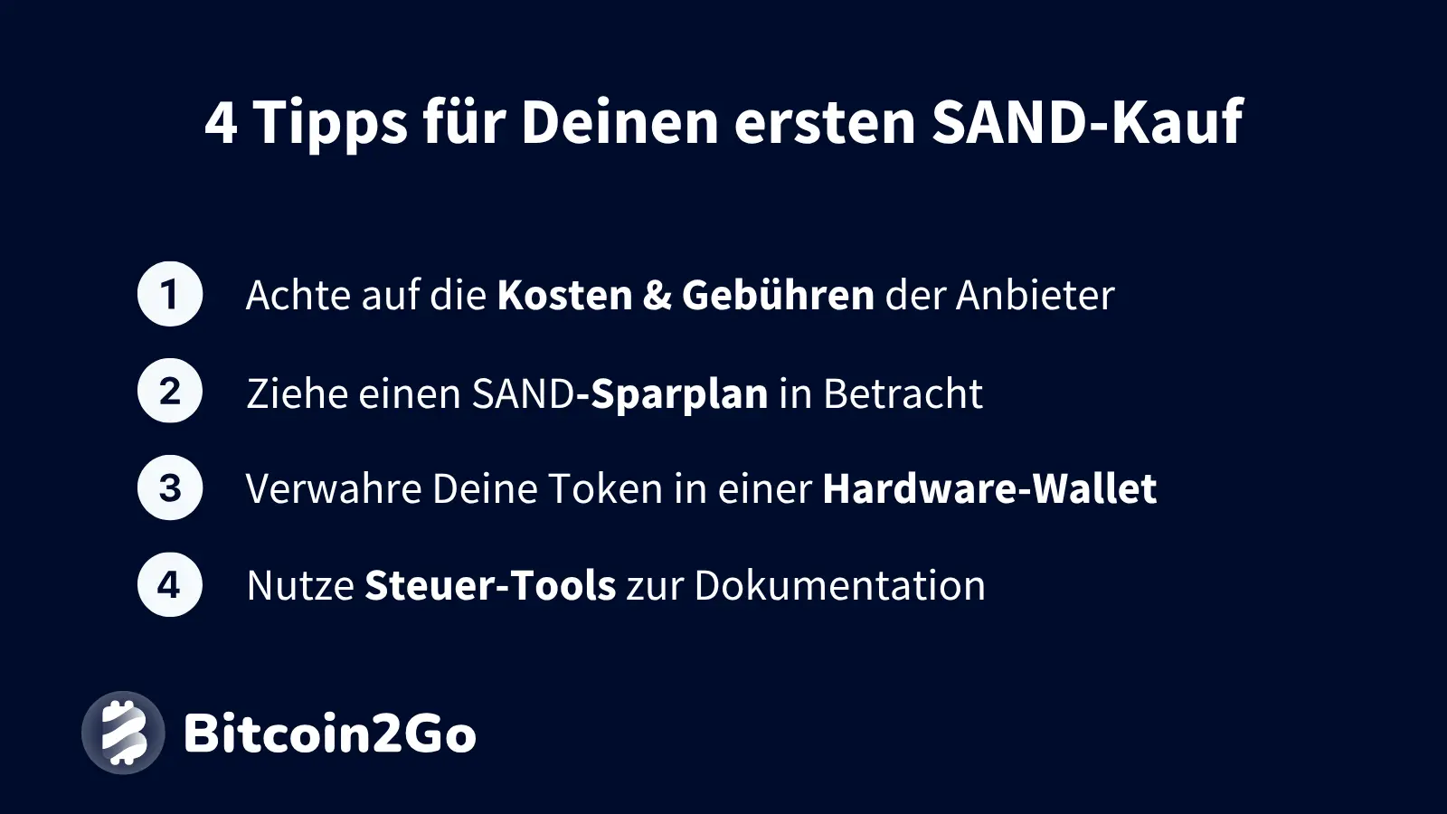 Tipps & Tricks beim Investieren in The Sandbox