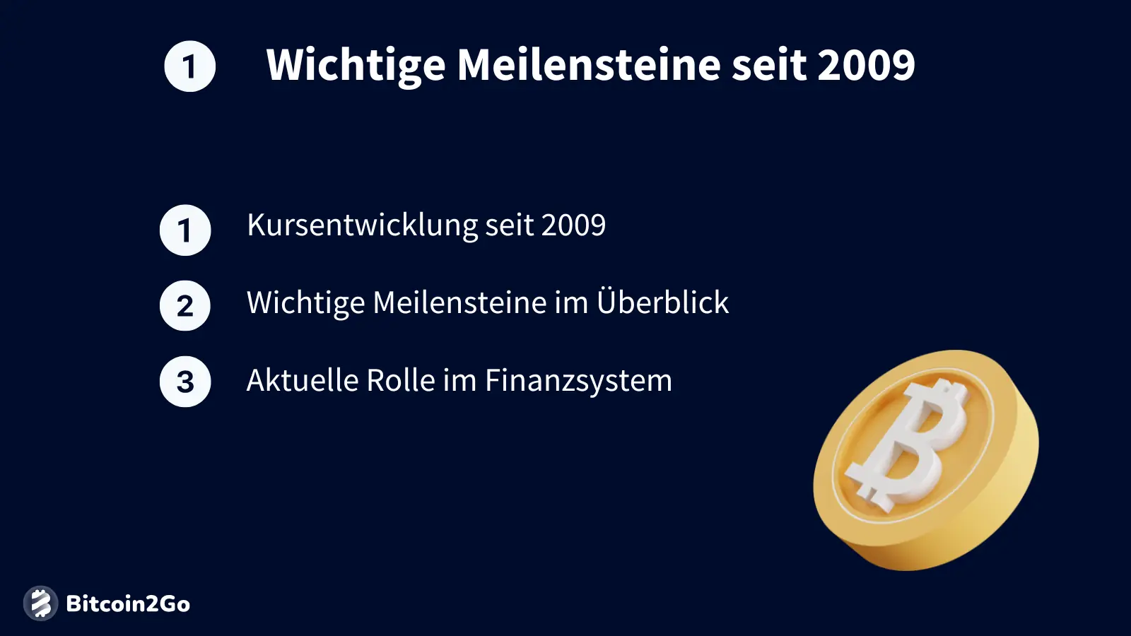 Thema 1: Wichtige Meilensteine seit 2009