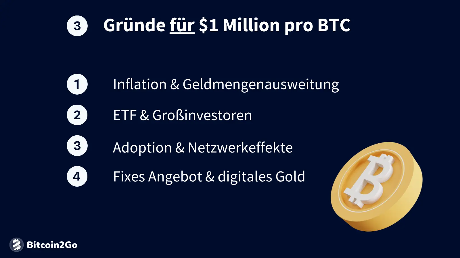 Thema 3: Gründe für $1 Million pro BTC