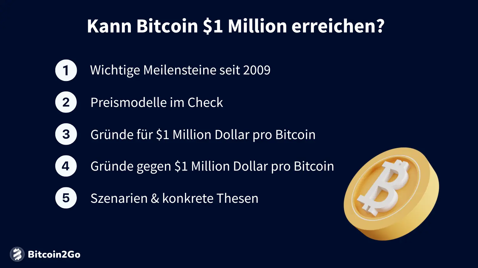 Überblick: Kann Bitcoin 1 Million erreichen?