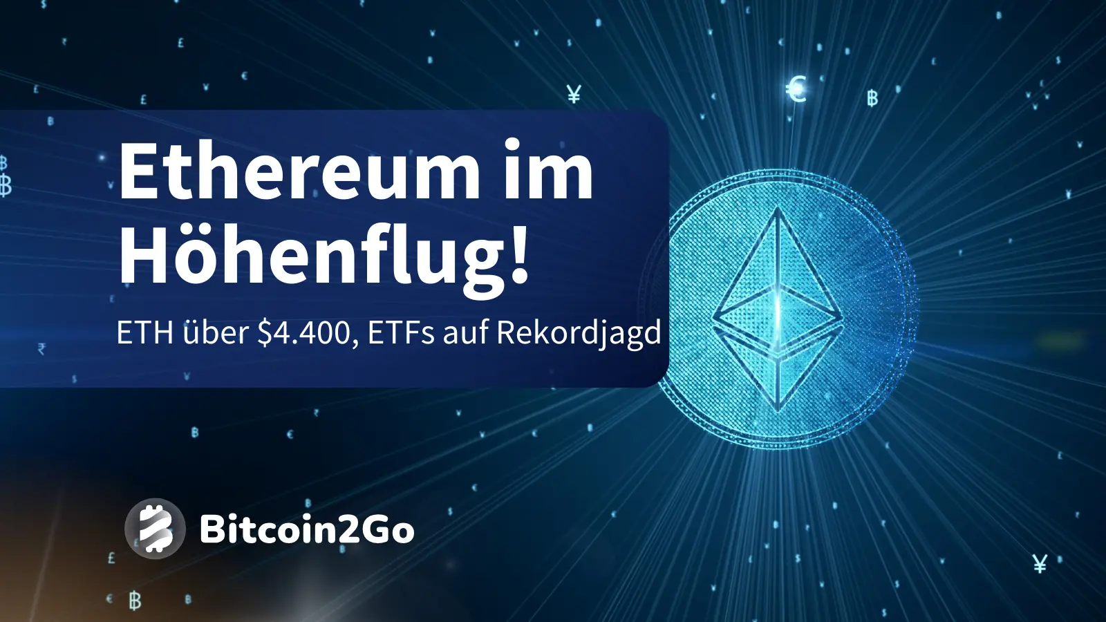 Ethereum-Kurs steigt auf 4.450 USD, US-Inflation unverändert