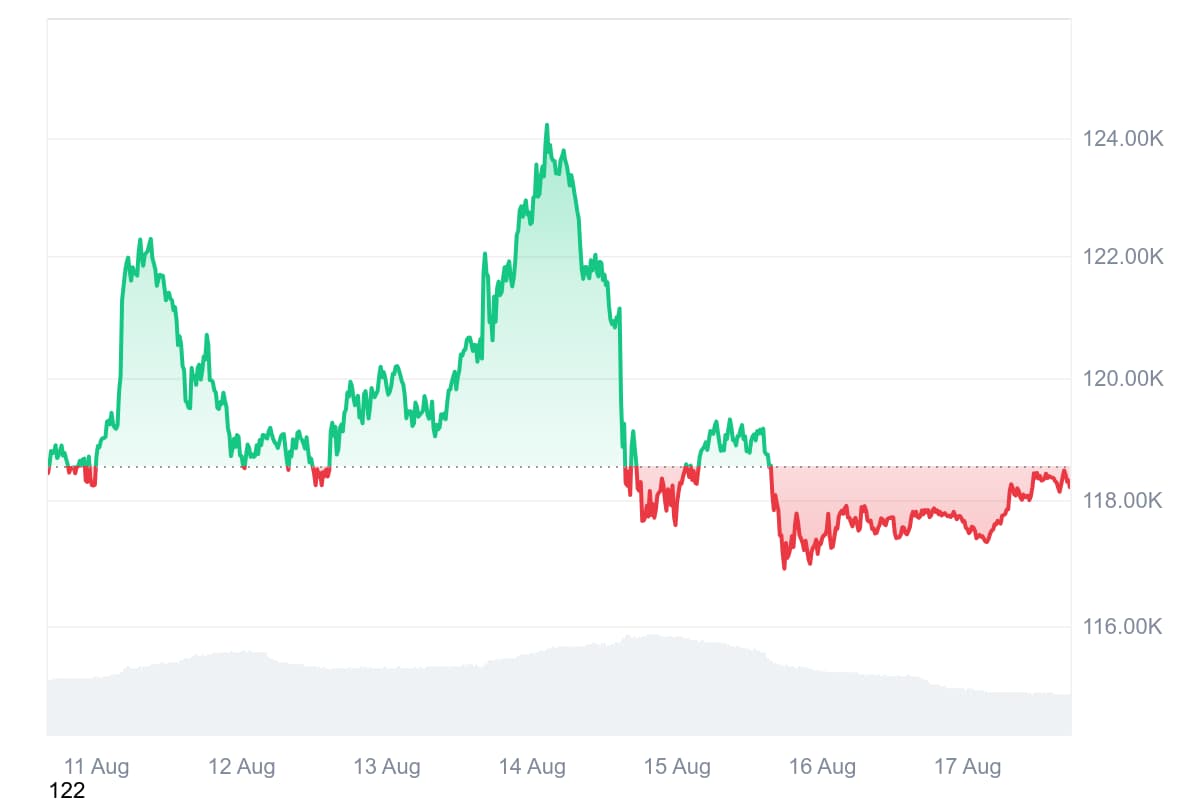 Der Bitcoin Kurs erreichte diese Woche ein neues Allzeithoch bei über 124.000 US-Dollar