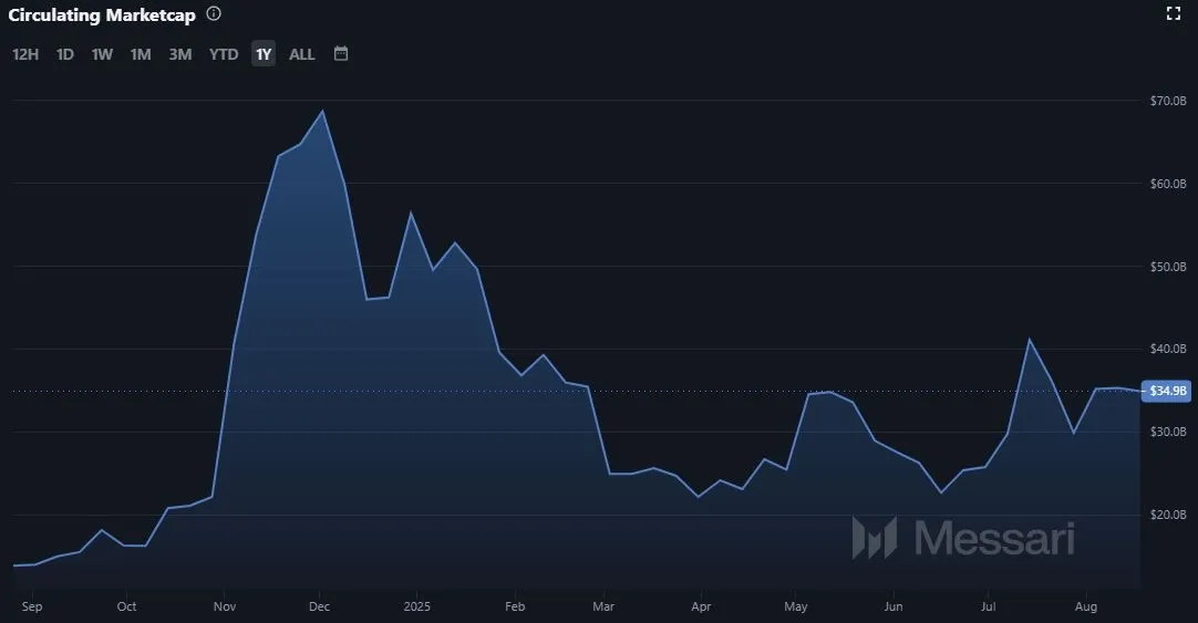 Dogecoin DOGE - Marktkapitalisierung