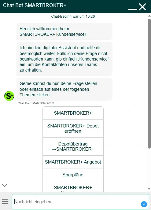 Support von Smartbroker im Test