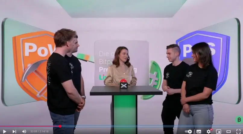 Vicktoria Klich bei der Bitpanda Halving Show