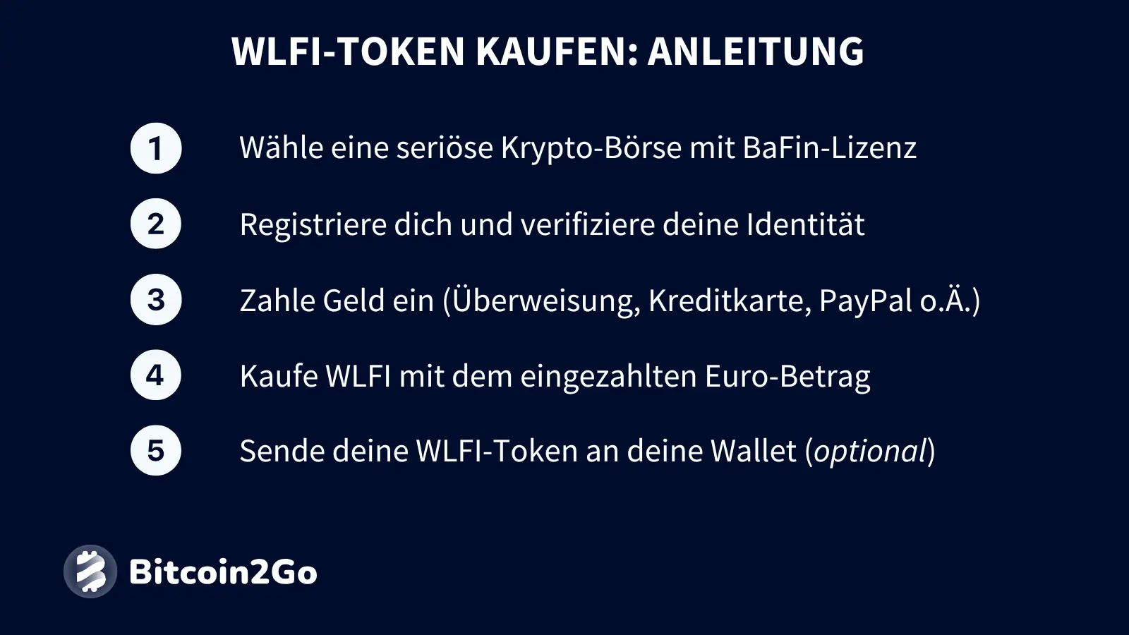 Schritt-für-Schritt-Anleitung zum Kauf des WLFI-Token