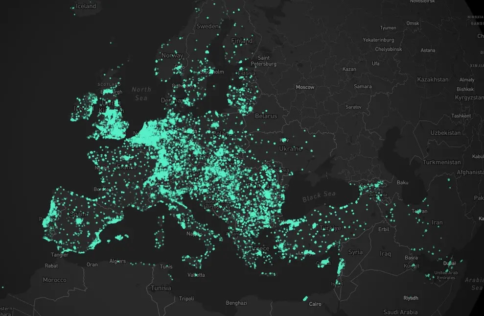 Weltkarte mit globaler Verteilung der Helium-Hotspots am 02.10.2025