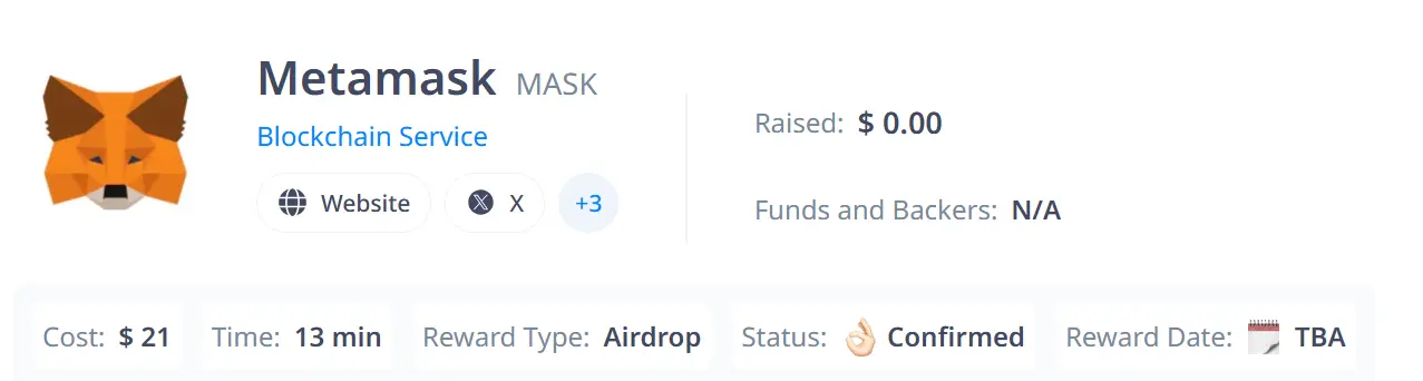 MetaMask Airdrop - Übersicht