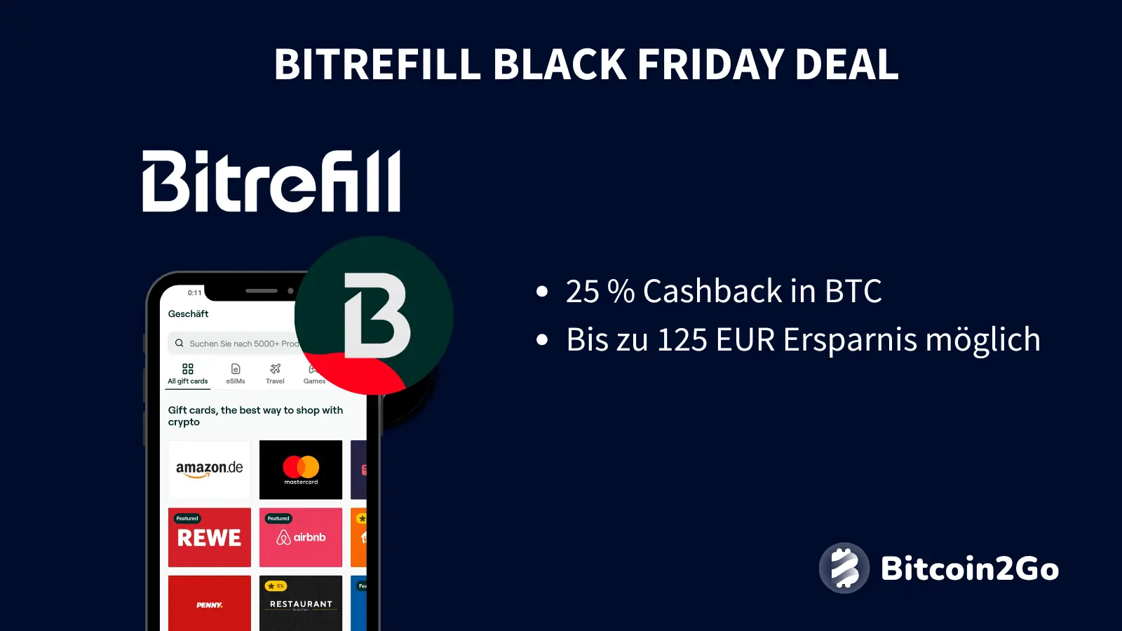 Bitrefill Black Friday Deals im Überblick