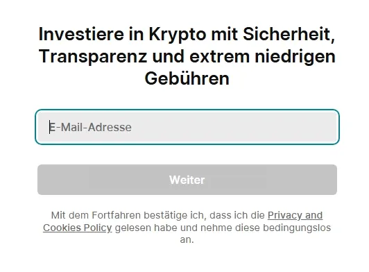 Anleitung zur Registrierung bei der Krypto-Börse Finst
