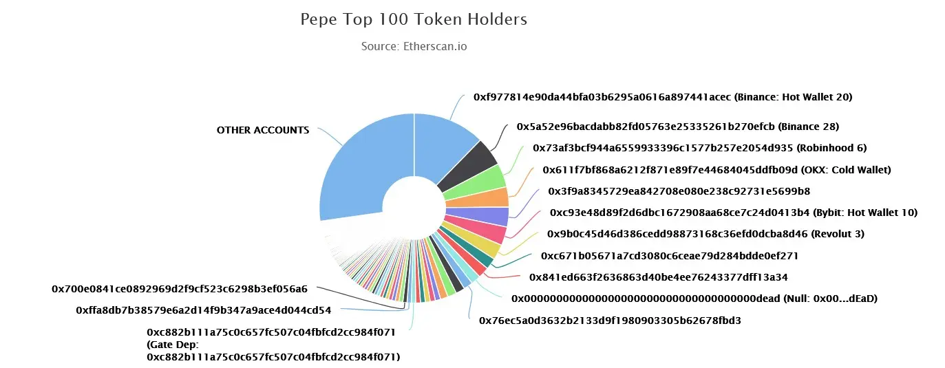 Top 100 PEPE-Coin Besitzer im November 2025