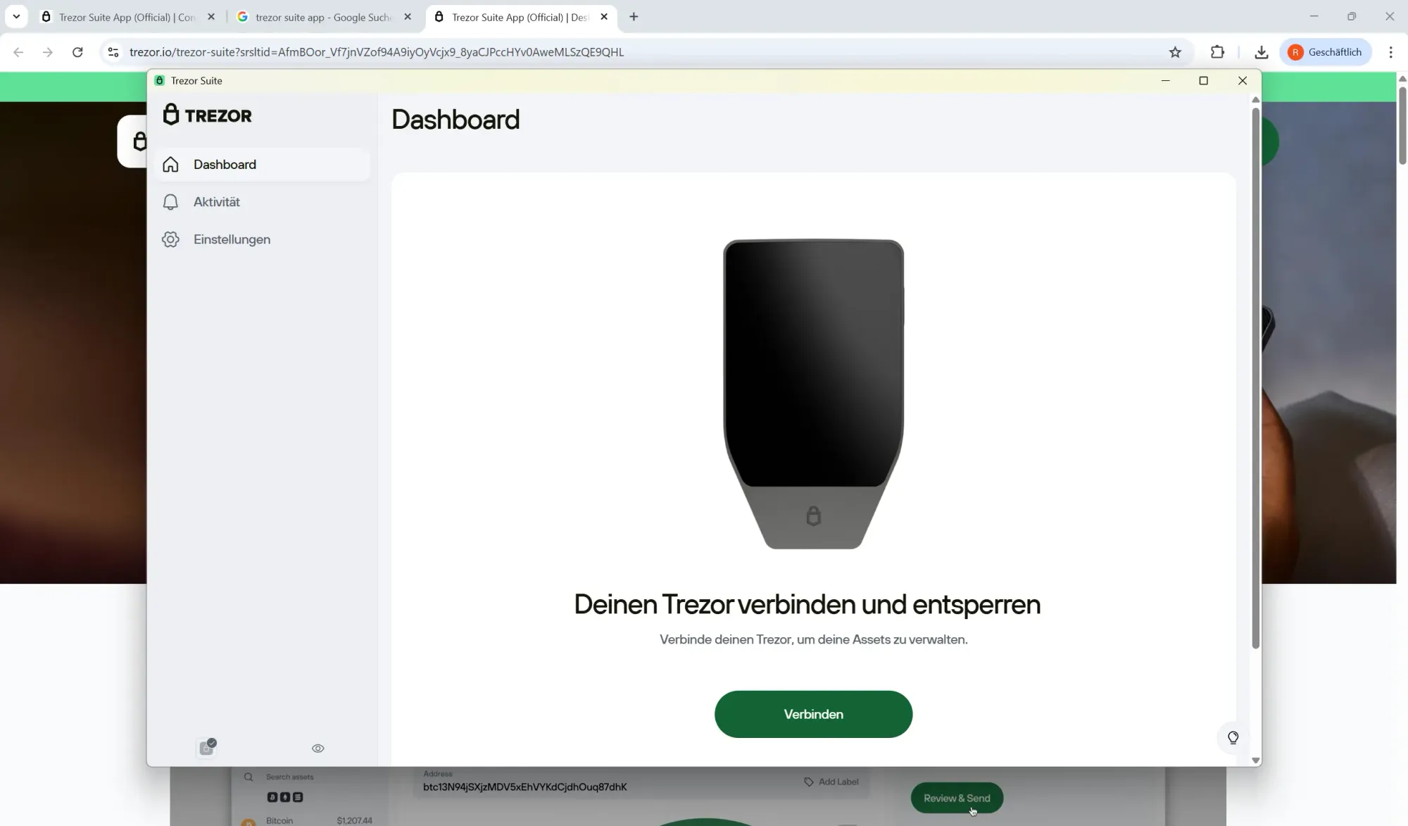 Benutzerfreundlichkeit des Trezor Safe 3 im Test
