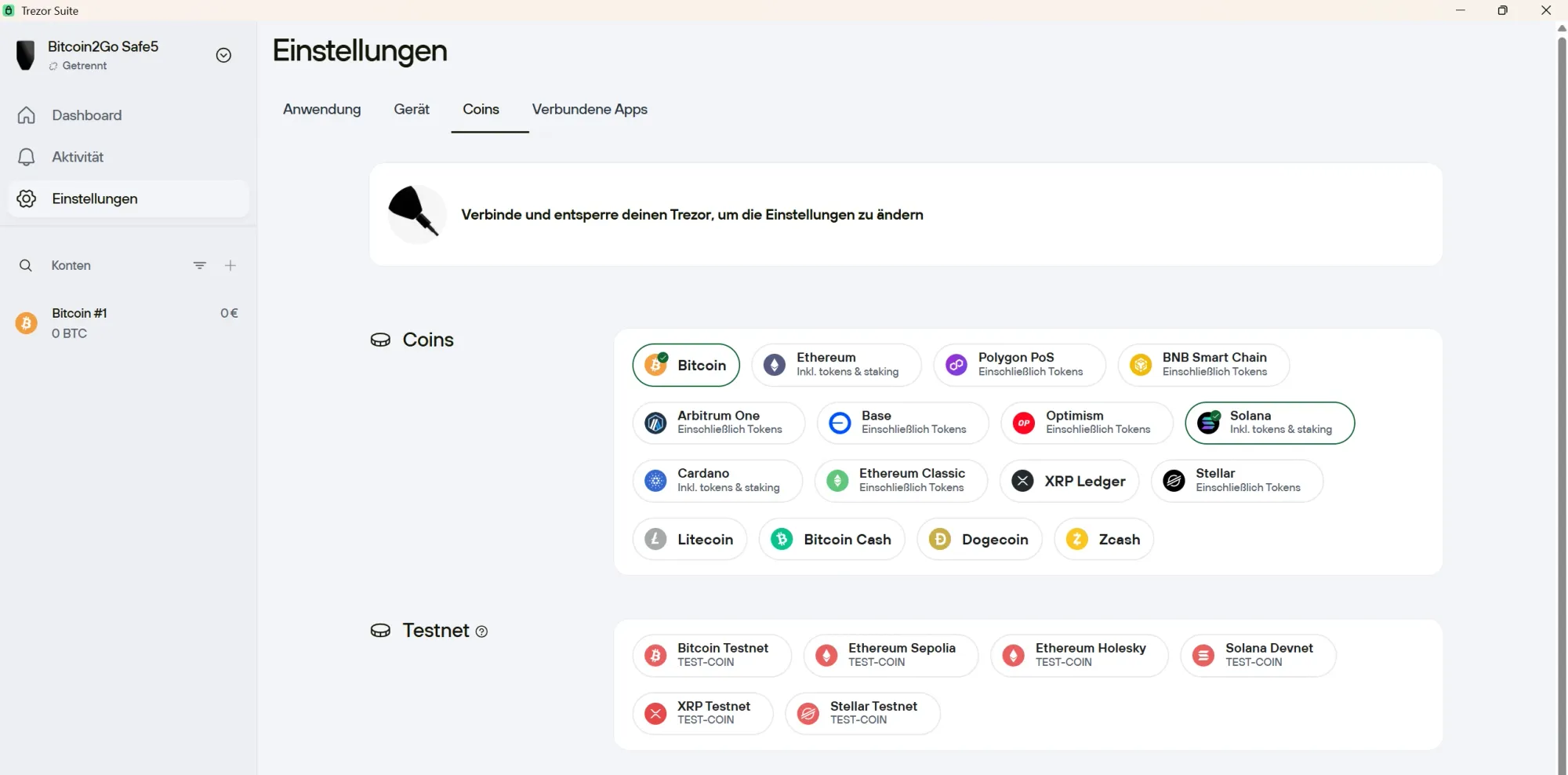 Benuzerfreundlichkeit des Trezor Safe 5 im Test