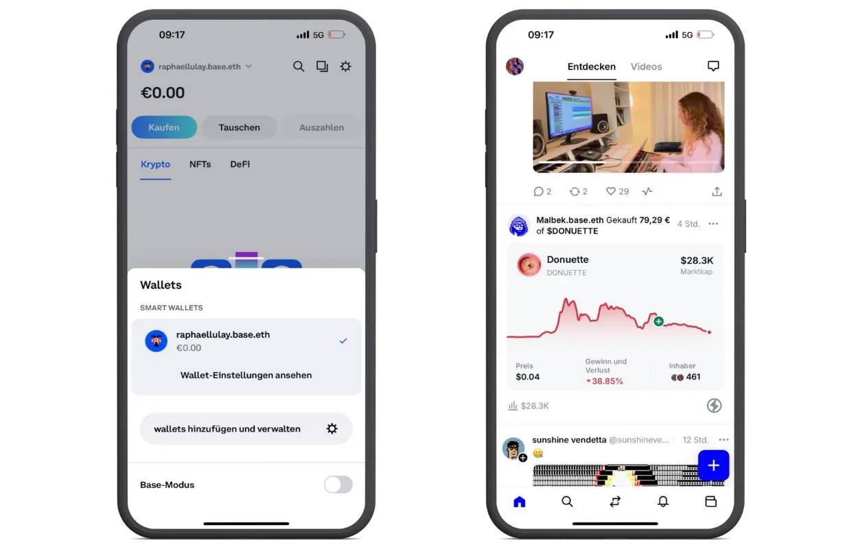 Soziale Funktionen der Base App im Test