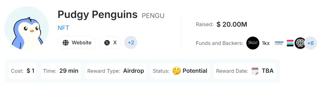 Pudgy Penguins Airdrop - Übersicht