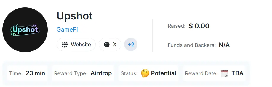Upshot Airdrop - Übersicht