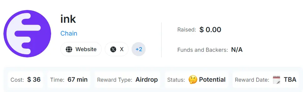 ink Airdrop - Übersicht