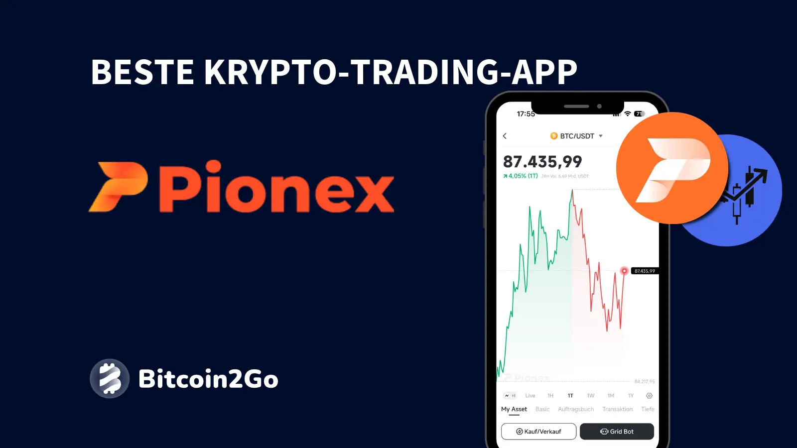 Die beste Krypto-App für Trading: Pionex