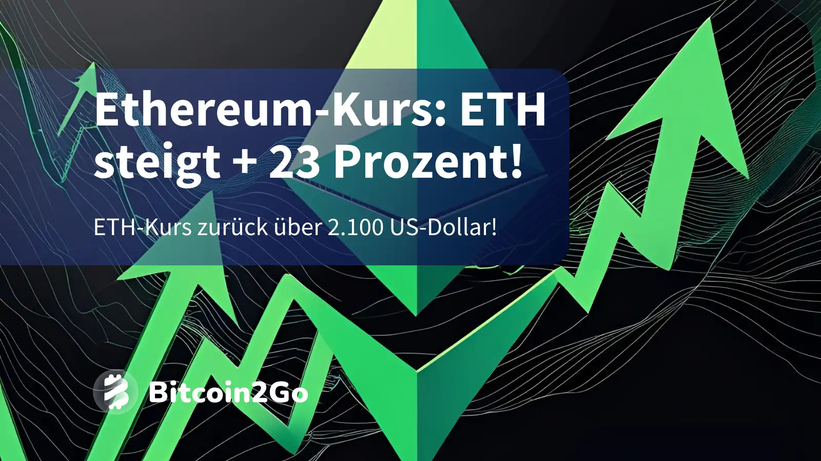 Ethereum-Kurs: ETH mit +23 Prozent Rebound nach Abverkauf!