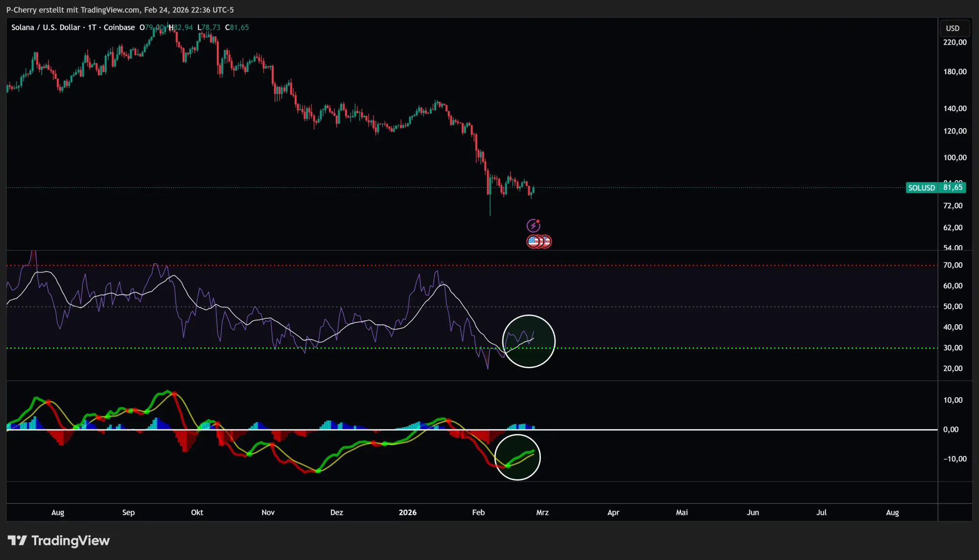 Solana-Kurs: SOL mit Rebound nach Abverkauf!