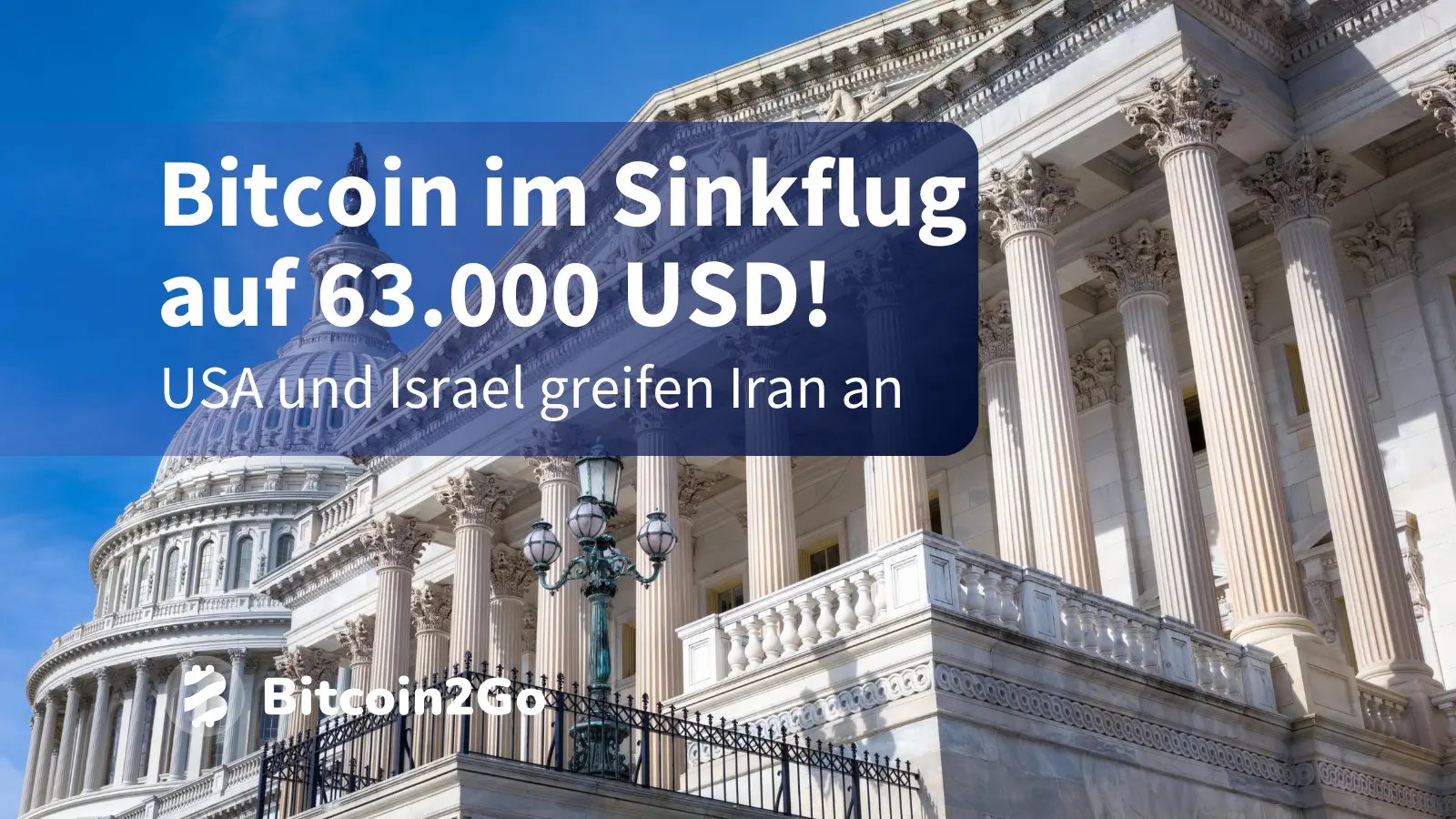 Bitcoin stürzt auf 63.000 USD nach USA-Schlag gegen Iran!