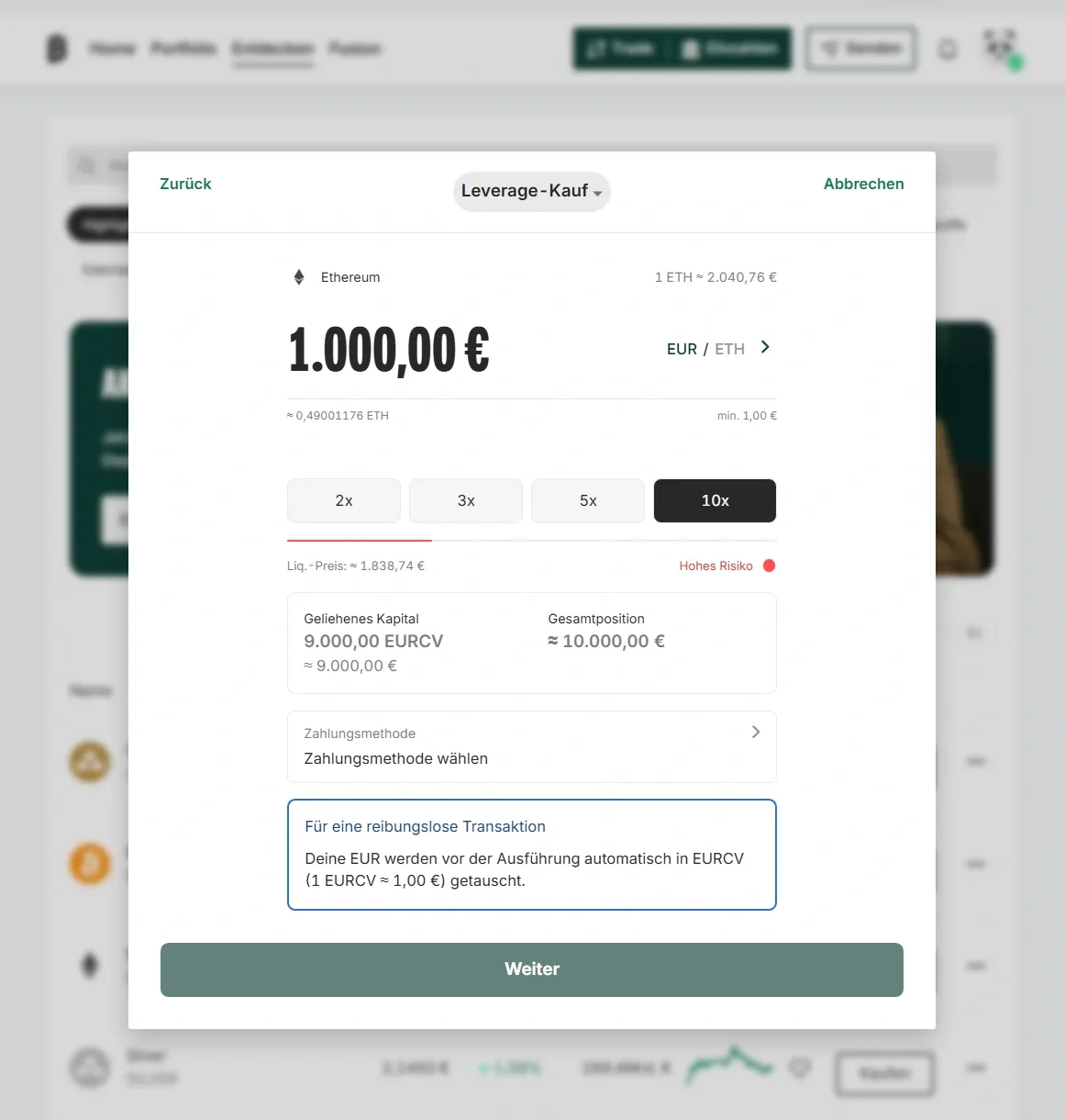 Erfahrungen mit Bitpanda Leverage
