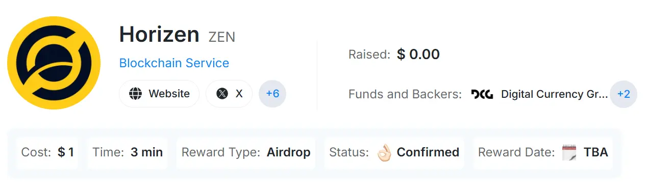 Horizen Airdrop - Übersicht