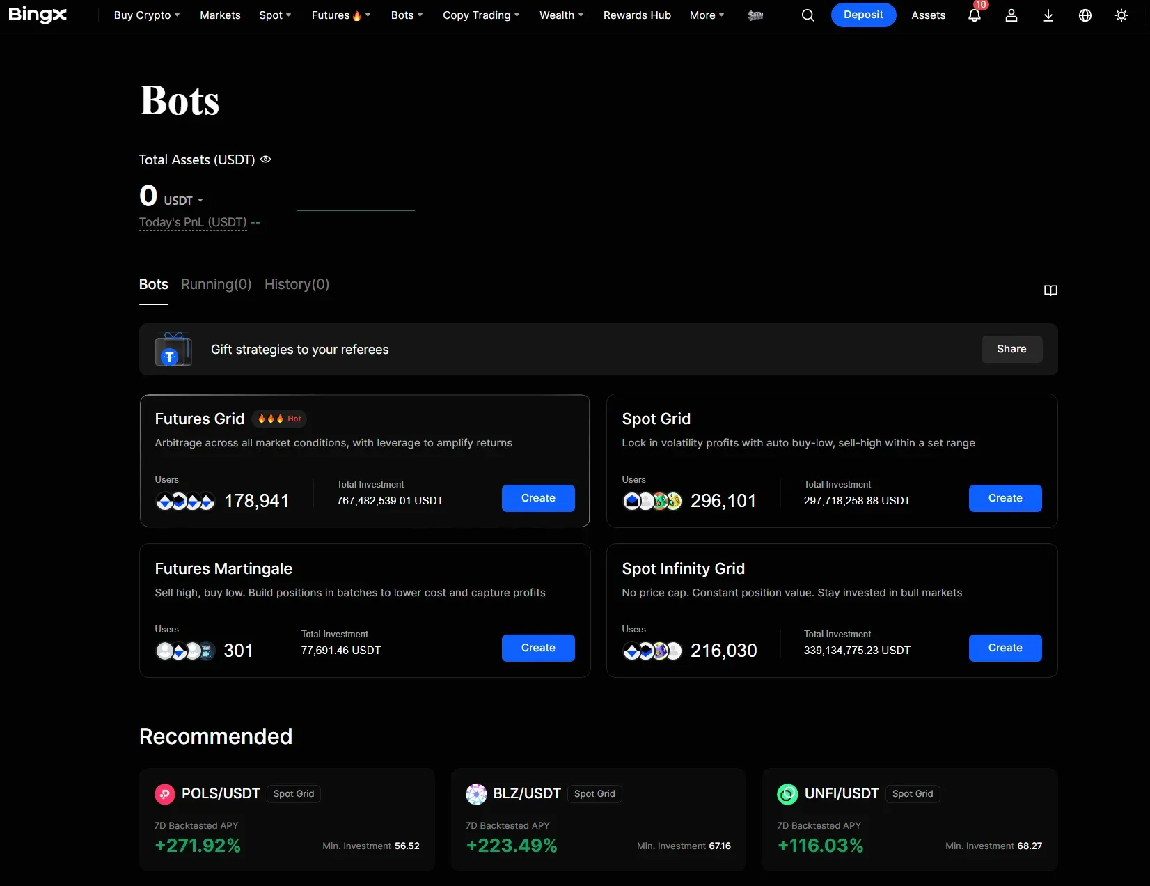 Trading-Bots von BingX im Test
